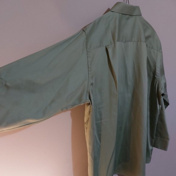 Geoffrey Beene satin cotton botton down nwt size 17 1/2 32/33 wrinkle free - Picture 5 of 6